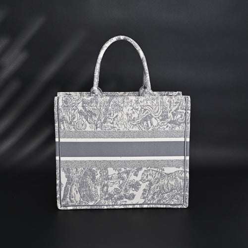 Christian Dior Large Book Tote – Toile de Jouy Embroidery